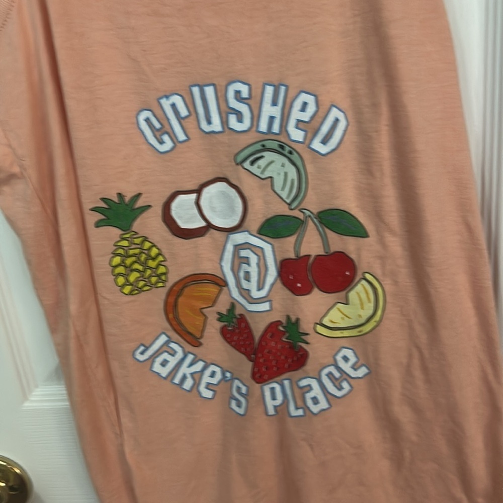 Fun orange racerback tank top - Picture 2 of 4